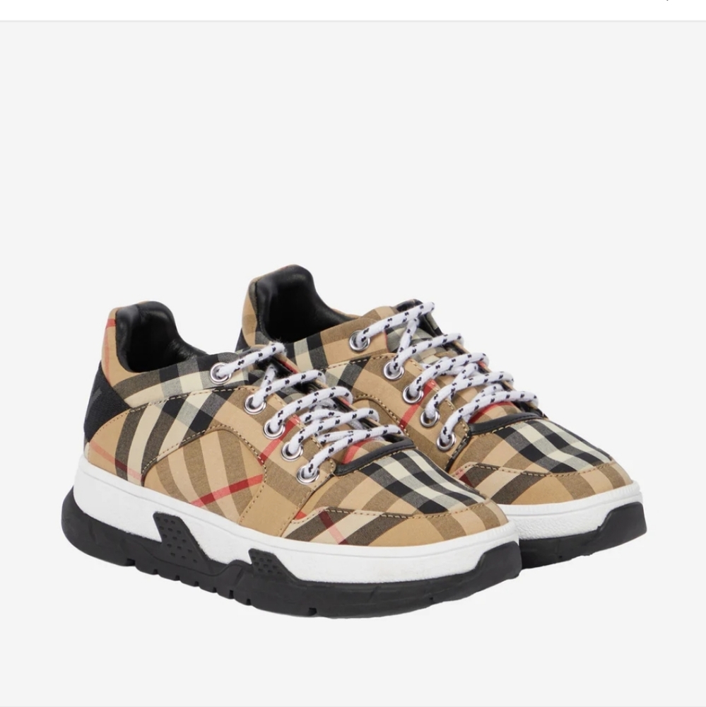 Burberry Kid Shoes Vintage Check Sneaker Size EU 28 UK 10 US 11